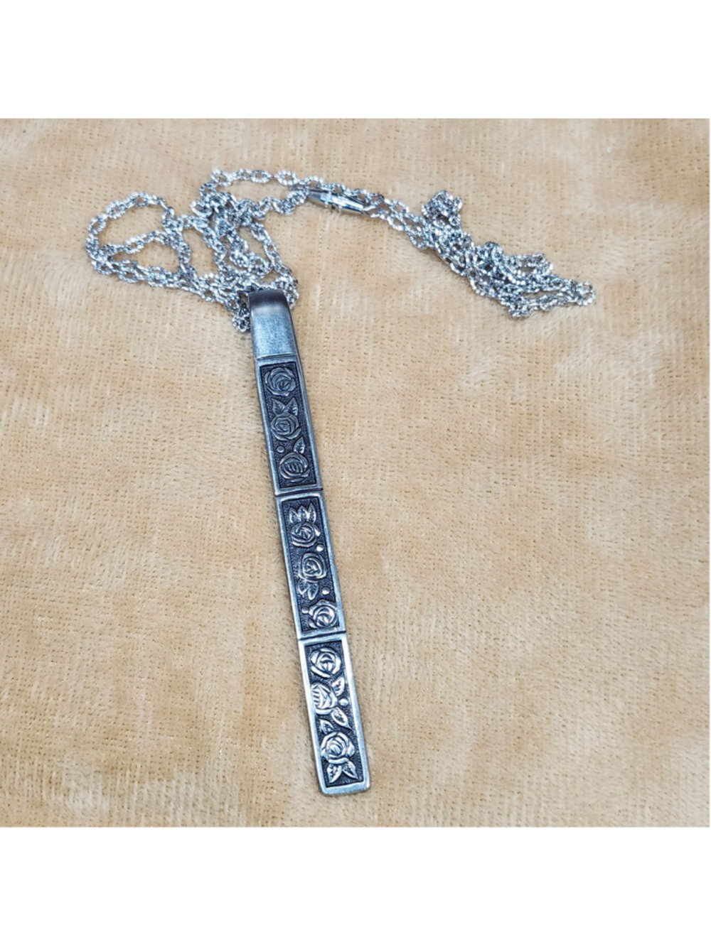 Spoon handle Pendant Necklace Rose Jewelry